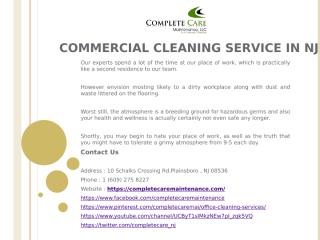Commercial Cleaning Service In NJ.pptx